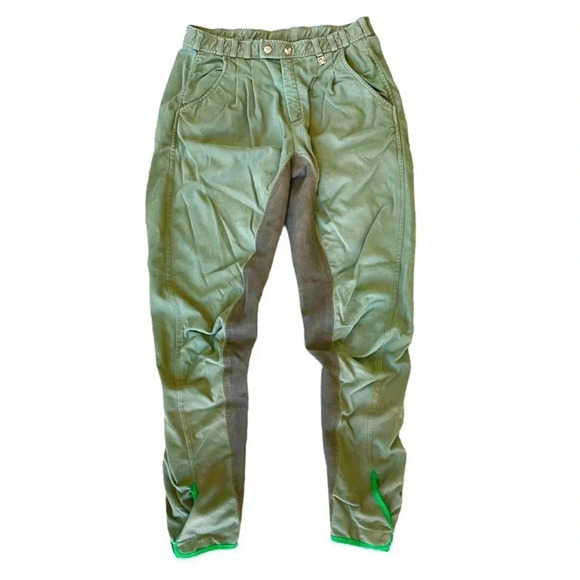 Cavallo Riding Breeches Women’s size 32 Army green & Brown Equestrian pants - Picture 1 of 16